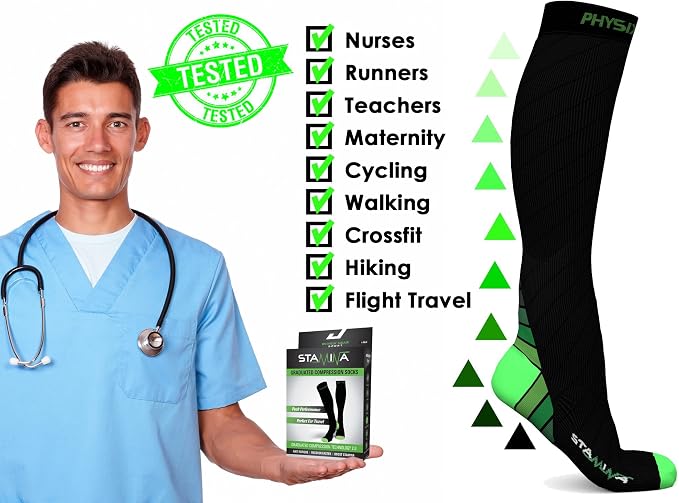 Physix Gear Compression Socks 20-30 mmHg