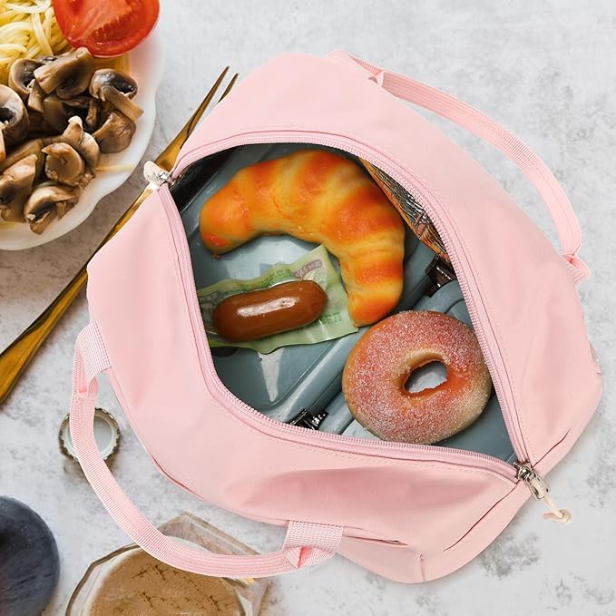 Bluboon Lunch Bag for Women Men Cute Lunch Tote Bags Reusable Insulated Lunch Box Large Capacity Reusable Insulated Cooler for Work Picnic or Travel