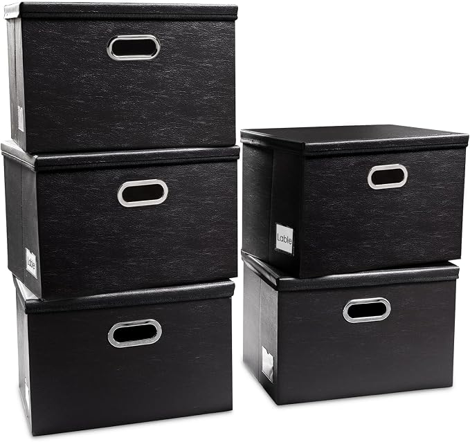 PRANDOM Large Stackable Storage Boxes