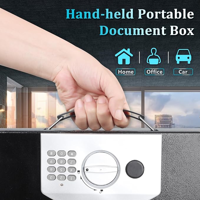 Dalmbox Portable Metal Safe Box