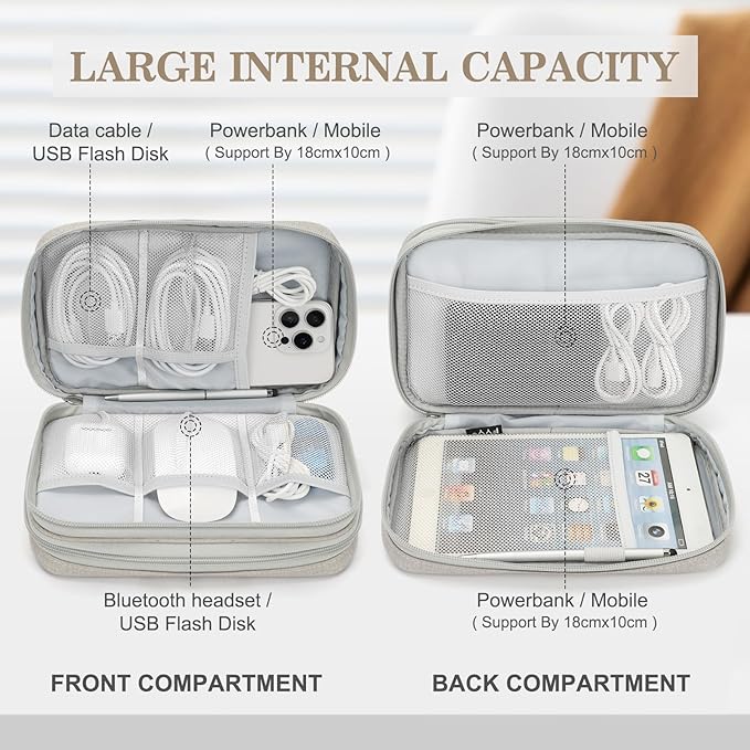 FYY Electronic Organizer, Large Travel Cable Organizer Bag Pouch Electronic