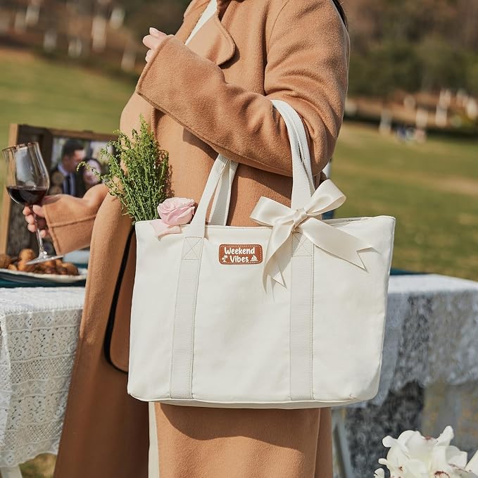 AW BRIDAL Monogram Canvas Tote Bag