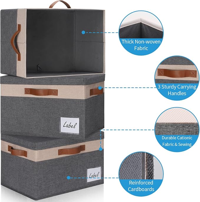 GhvyenntteS Fabric Storage Bins