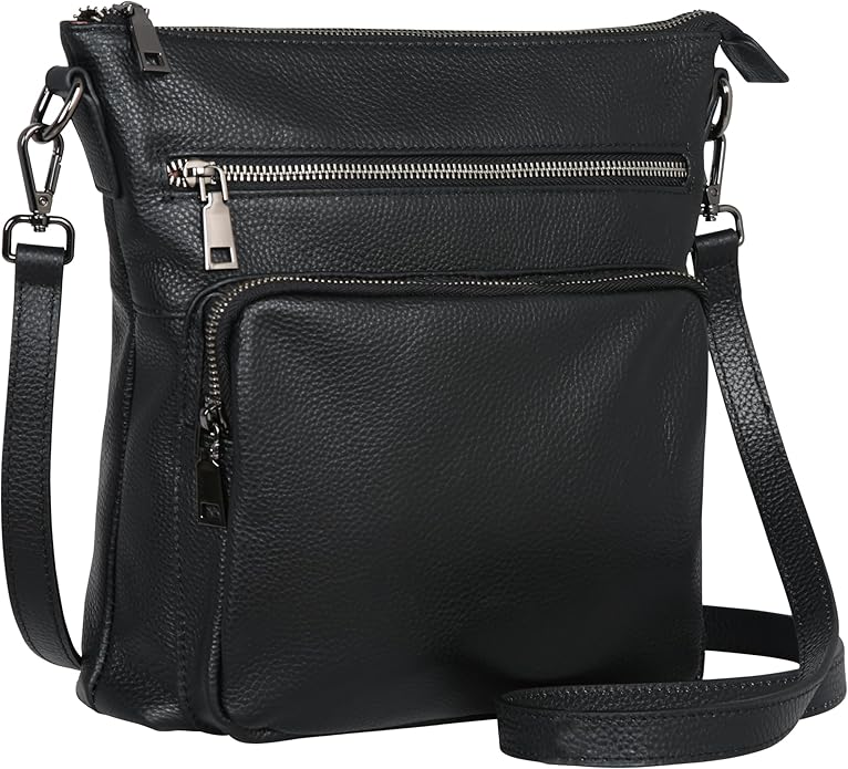 HESHE Crossbody Bags for Women Leather Handbags Designer Shoulder Purse