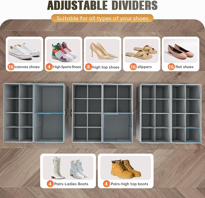 Budding Joy 2 Pack Shoe Organizer