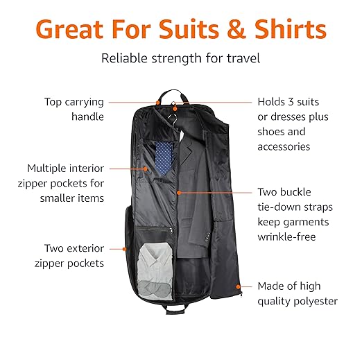 Amazon Basics 46" Premium Garment Bag