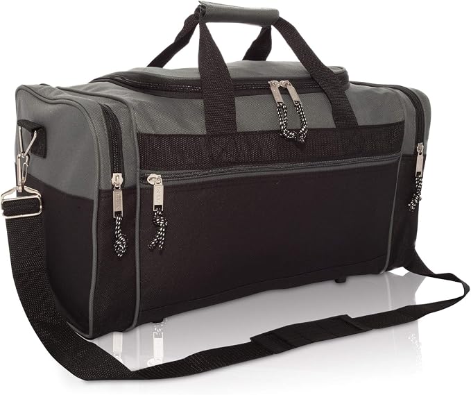DALIX 21" Blank Sports Duffle Bag Gym Bag Travel Duffel