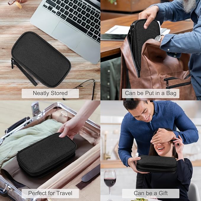 FYY Electronic Organizer, Travel Cable Organizer Bag Pouch Electronic