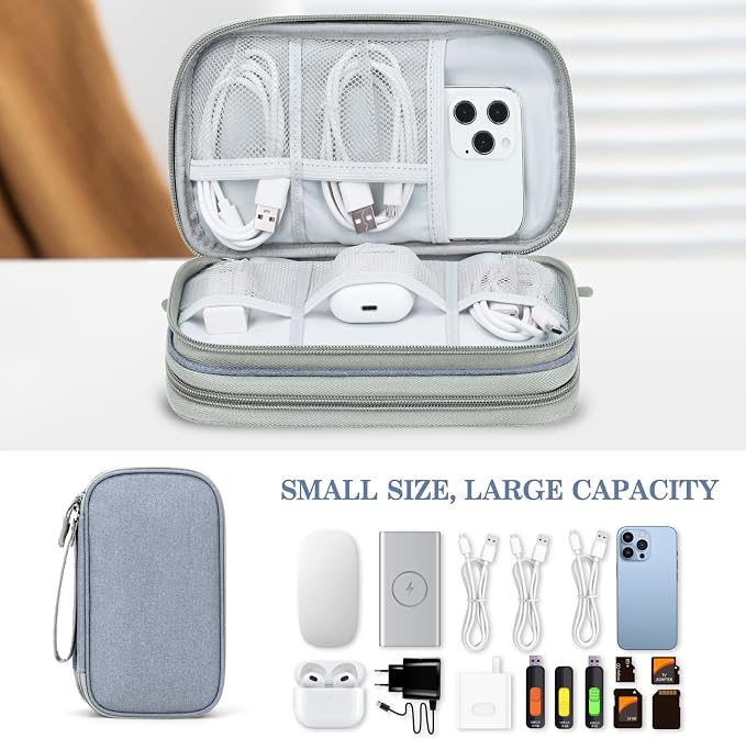 FYY Electronic Organizer, Travel Cable Organizer Bag Pouch Electronic