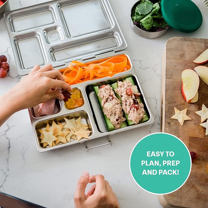 PlanetBox Rover Stainless Steel Bento Box Style Lunch Box