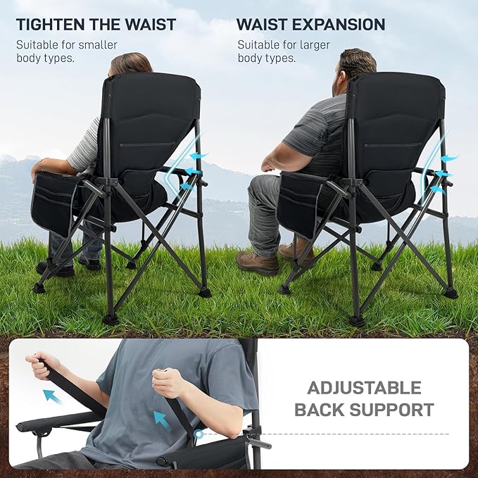 EVER ADVANCED Oversized Folding Camping Chair