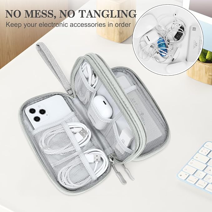 FYY Travel Cable Organizer Bag Pouch Electronic Accessories Carry Case Portable