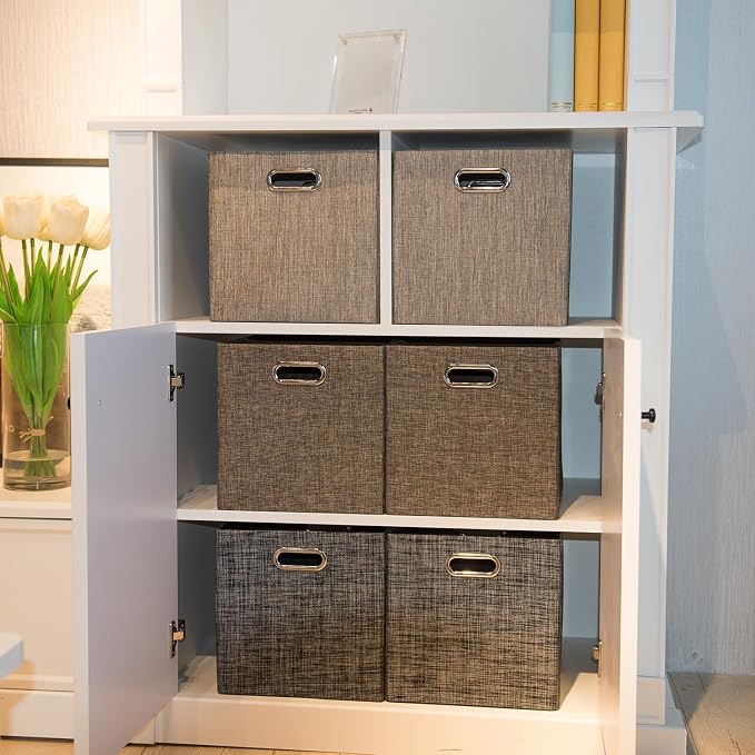 Storage Bins Cube Containers Boxes, Thick and Heavy Duty Fabric Drawers