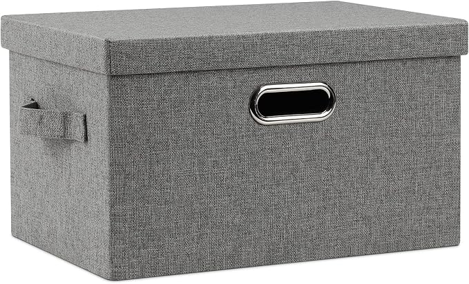 Medium 15" 21 Quart Collapsible Stackable Storage Bins