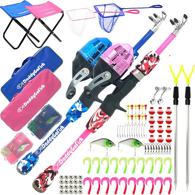 DaddyGoFish Kids Fishing Pole