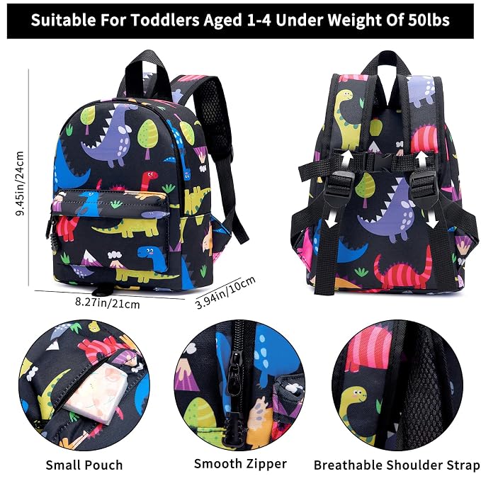 Accmor Toddler Leash Baby Dinosaur Backpack Harness