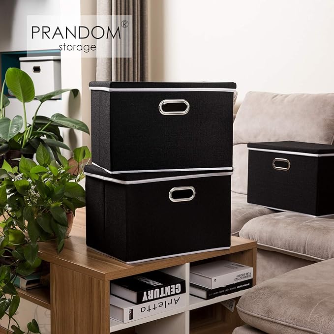 PRANDOM Large Foldable Storage Boxes