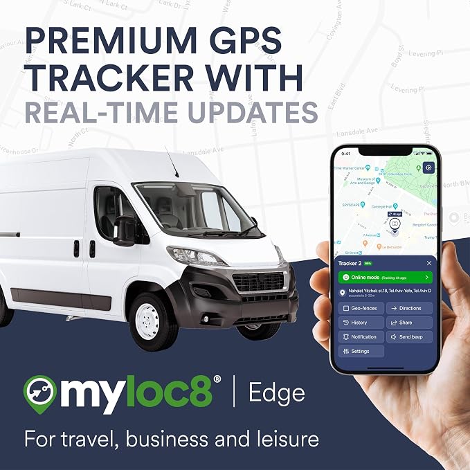 GPS Luggage Tracker for Suitcases TSA Approved, Android & iOS Compatible