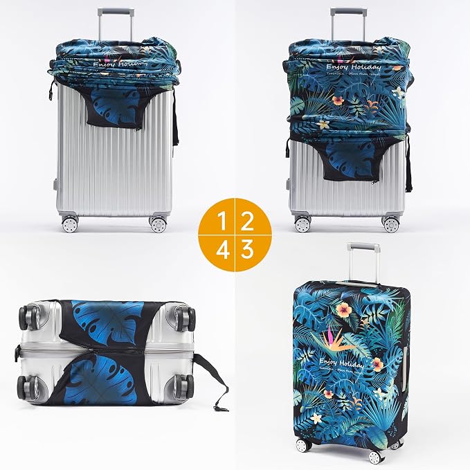 Travelkin Luggage Covers For Suitcase Tsa Approved, Suitcase Cover Protector