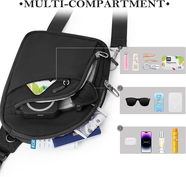 TOPEAST Anti Theft Crossbody Bag
