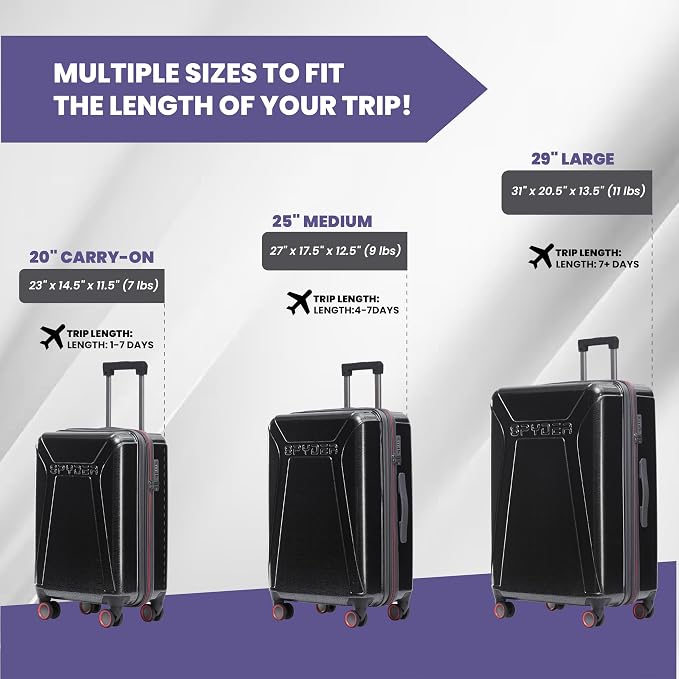 Spyder Traverse 29 Inch Large Checked Baggage Expandable Hardside Upright