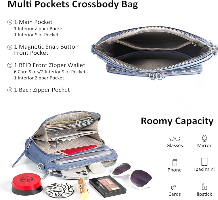 befen Genuine Leather Crossbody Purses