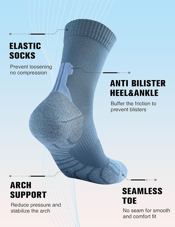 Compression Crew Running Socks: Athletic Socks