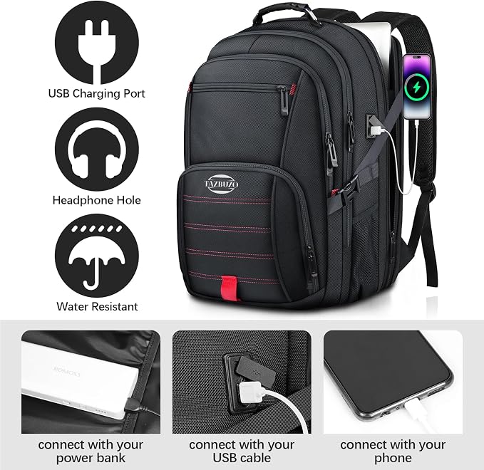 50L Travel Backpack, Extra Large Backpack, Laptop Backpack