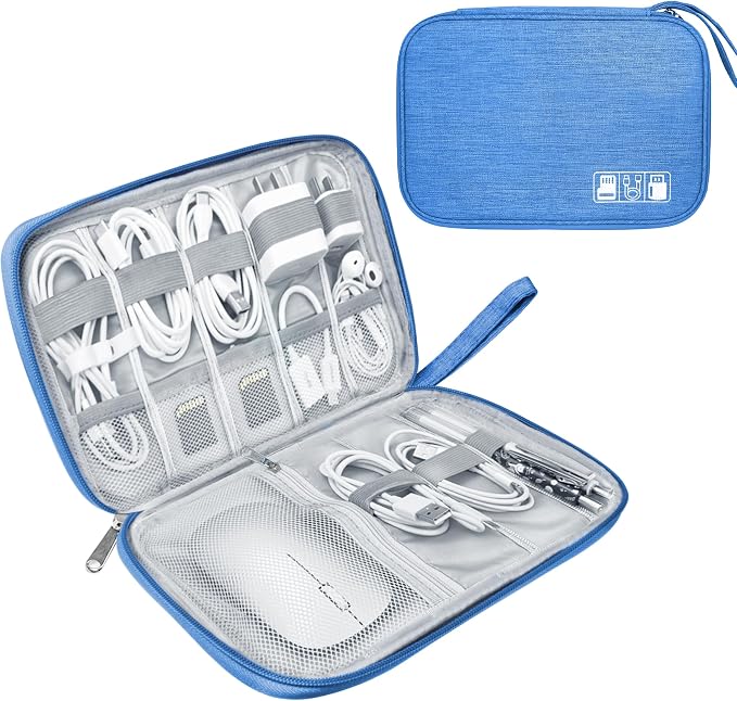 Electronics Travel Organizer, Portable Waterproof Electronic Travel Storage Bag