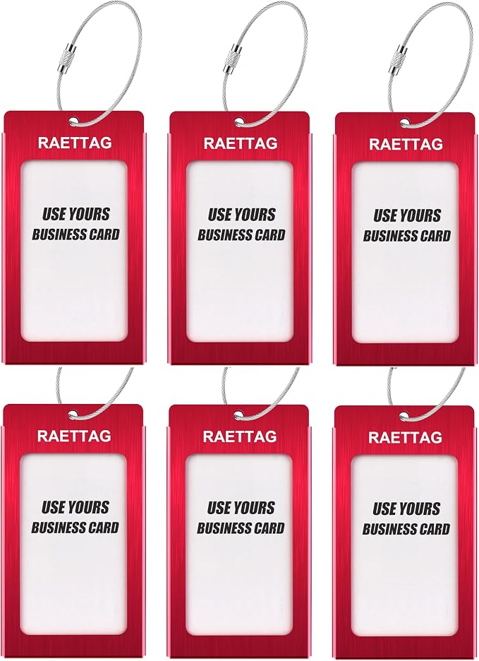 Luggage Tags Metal Suitcase Tags Travel Bag ID Identifier Luggage Tag