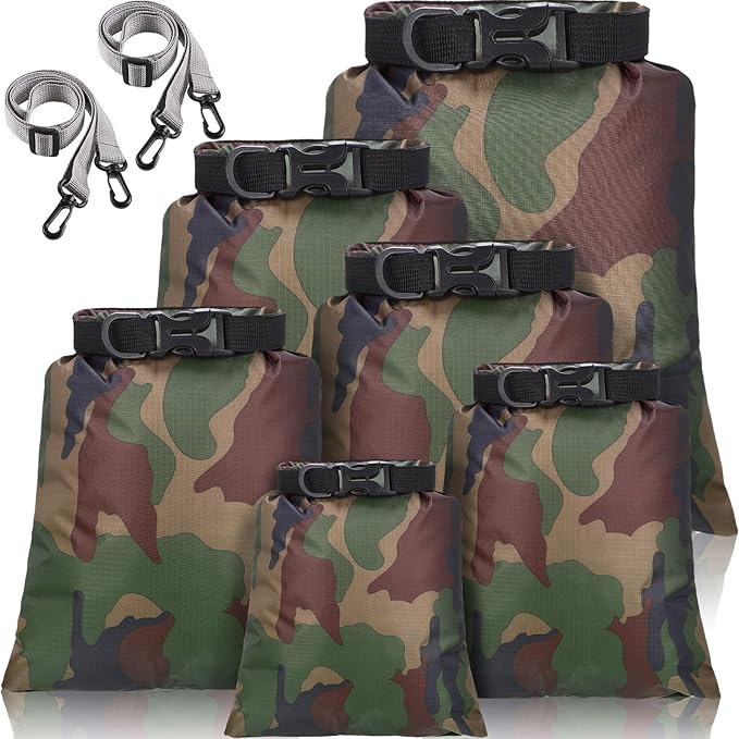 Shappy Waterproof Dry Bag Set 6 Sizes Lightweight Sacks and Long Adjustable