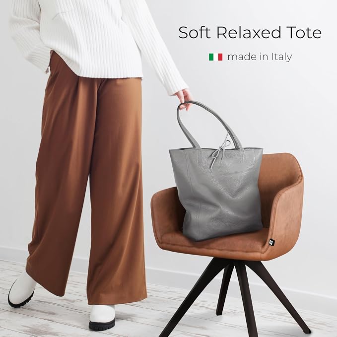 Italian Calf Leather Tote for Women
