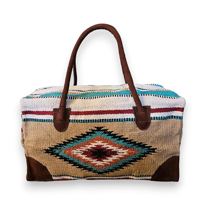 Southwestern Large Weekender Travel Bag Western Duffle Bag Boho Travel Bag