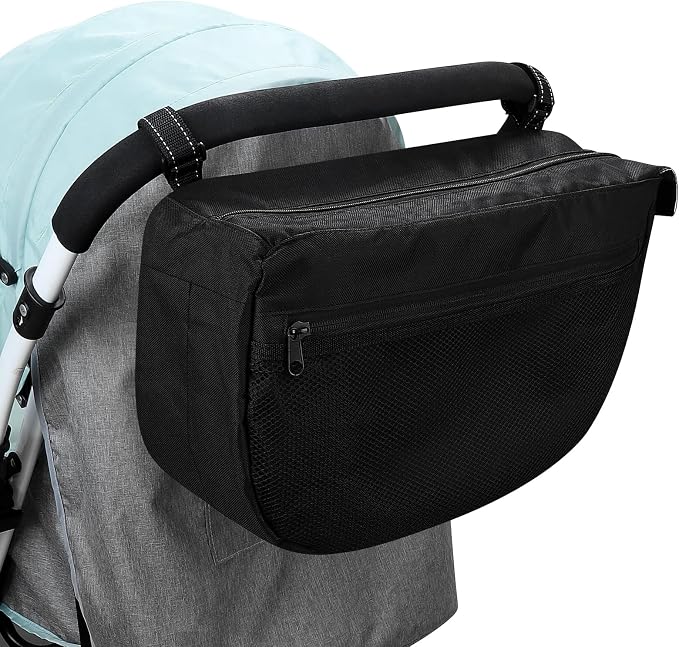 Accmor Insulated Side Sling Stroller Saddle Bag Organizer, Universal Stroller