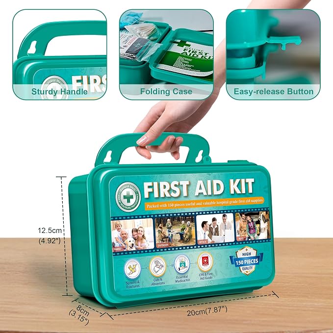 General Medi 150 Pieces Hardcase First Aid Kit