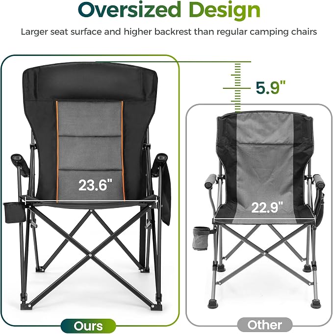 ALPHA CAMP Oversized Folding Camping Chairs