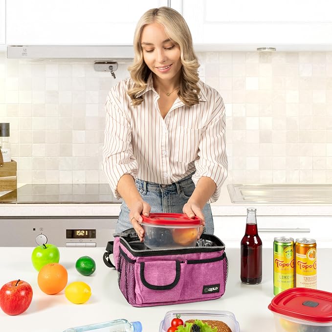 opux Lunch Bag Women Insulated, Adult Lunch Box Cooler, Lunch Box