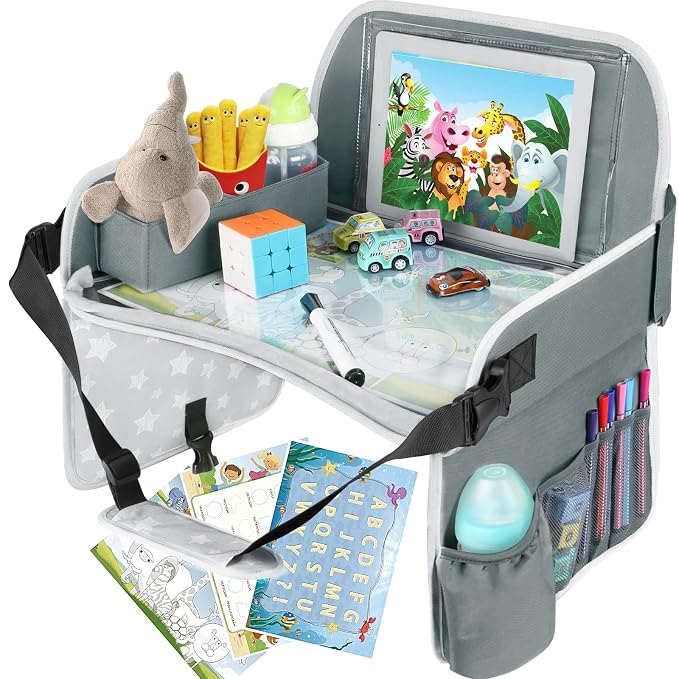 MENZOKE Kids Travel Tray Car Seat Tray