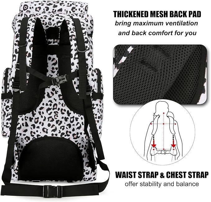 Hiking Backpack for Men 70L/100L Camping Backpack Military Rucksack Molle 3