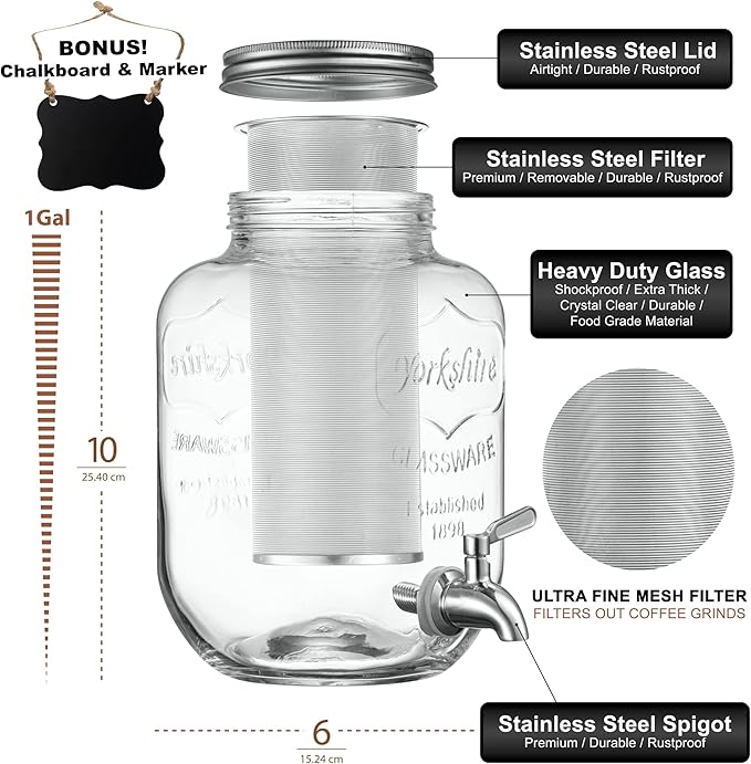 1 Gallon Cold Brew Coffee Maker