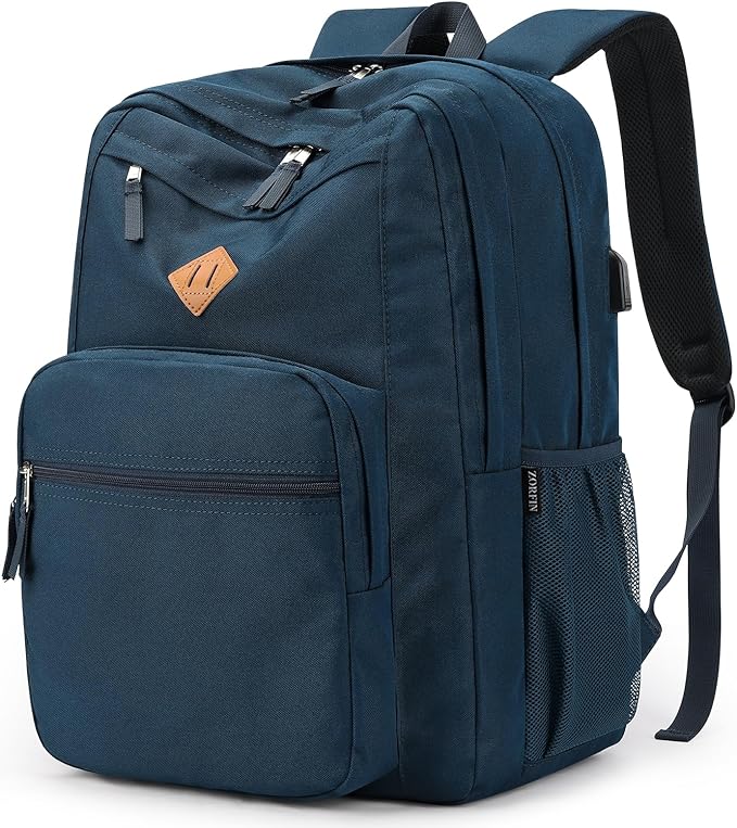 ZORFIN 36L Backpack for College, and Travel: Water Resistant Bookbag
