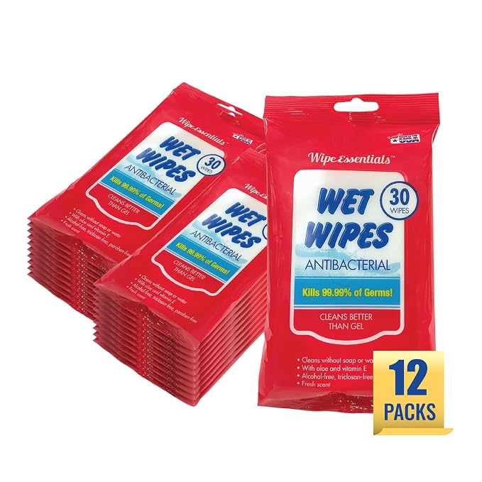 WipeEssentials Hand Sanitizer Wipes, Hand Wipes