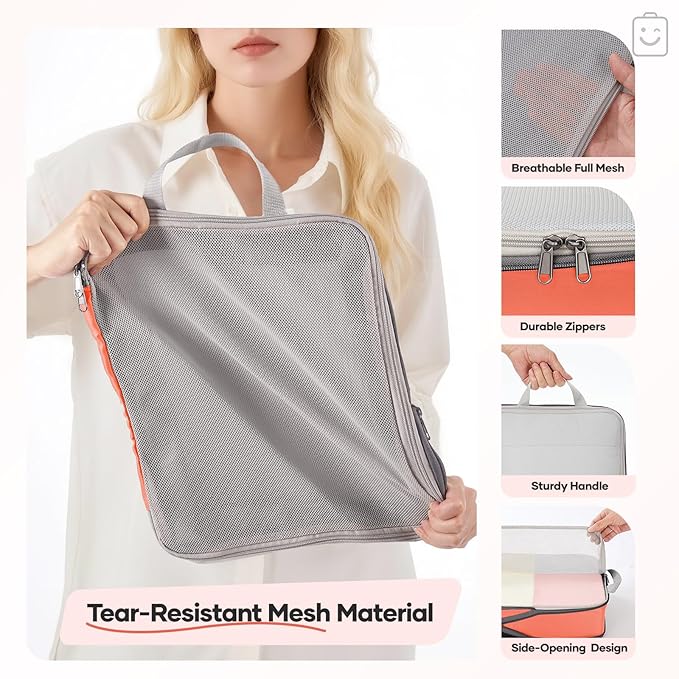 Veken 9/11 Set Compression Packing Cubes