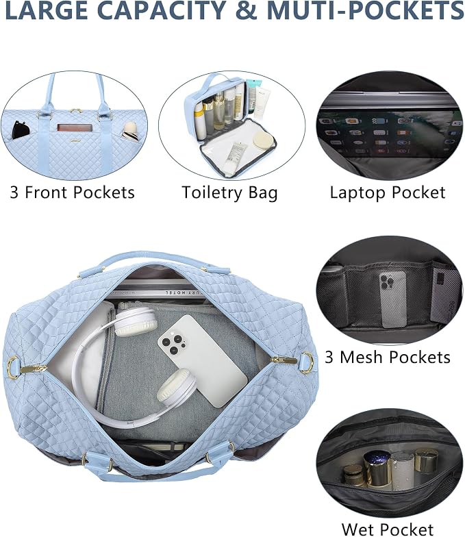Women Duffle Weekender Travel Bag: Large Duffel Bags