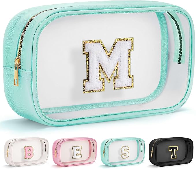 YOOLIFE Initial Make Up Bag Travel Toiletry Bag