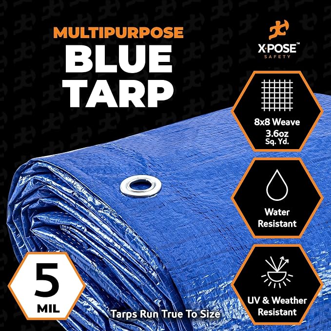 Better Blue Poly Tarp 10' x 12'