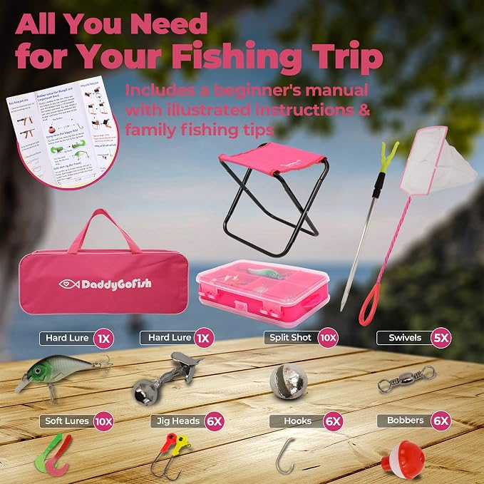 DaddyGoFish Kids Fishing Pole