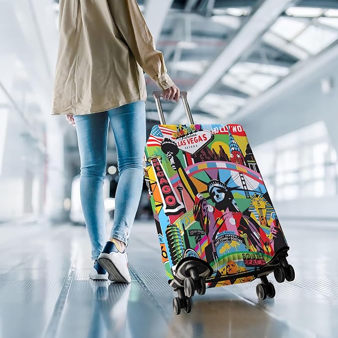 Travel Luggage Cover Suitcase Protector Fits 18-32 Inch Wheel Covers