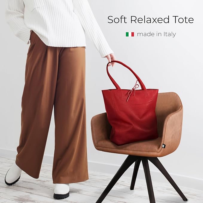 Italian Calf Leather Tote for Women