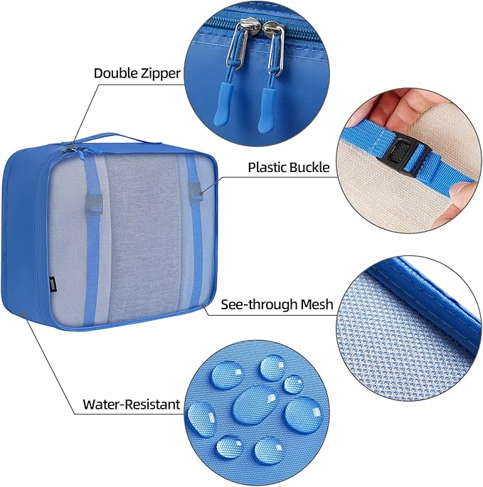 BAGAIL 6 Set/8 Set/10 Set Packing Cubes Various Sizes Packing Organizer